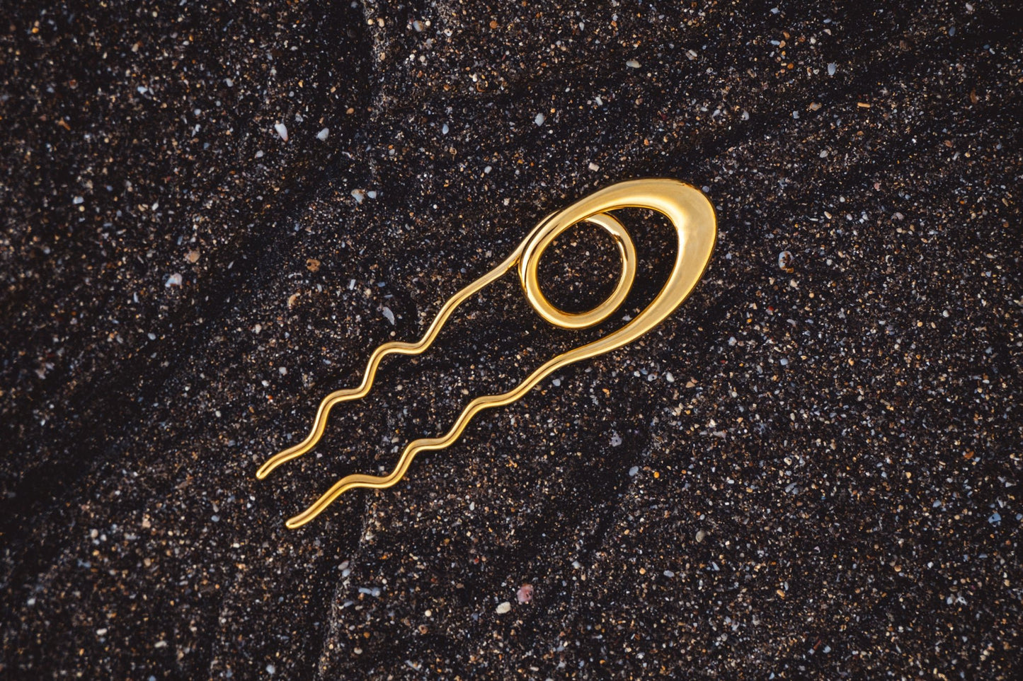 18K Gold French hair pin - Be Lusch