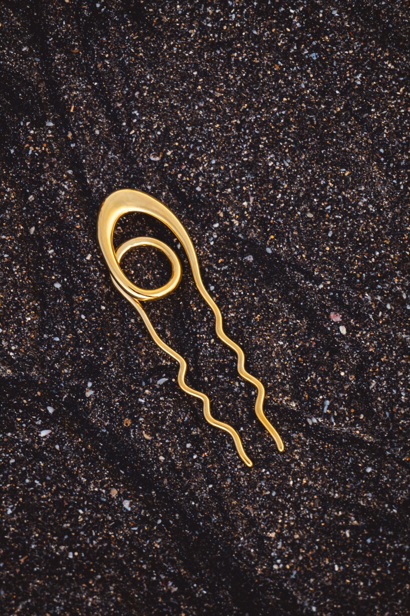 18K Gold French hair pin - Be Lusch