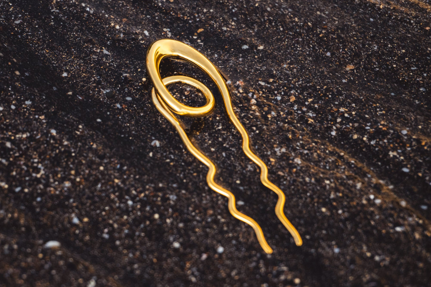 18K Gold French hair pin - Be Lusch