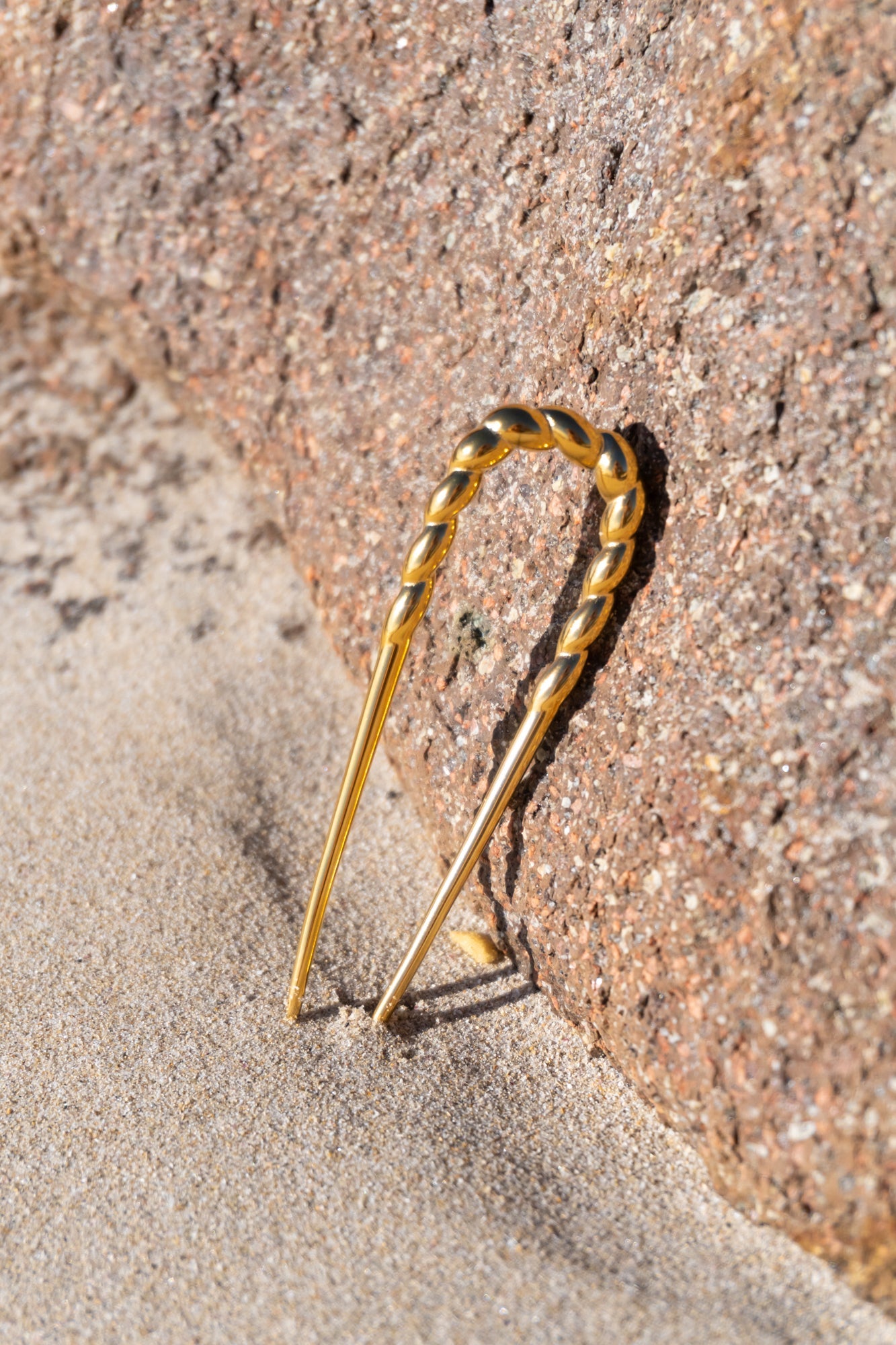 18K Gold Plated French Twist hair pin - Be Lusch