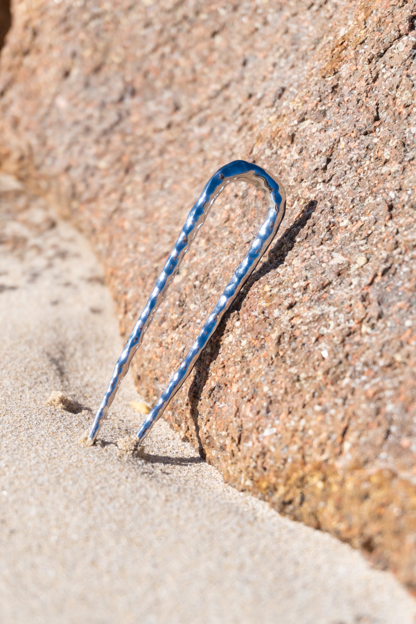 Hammered French hair pin - Be Lusch