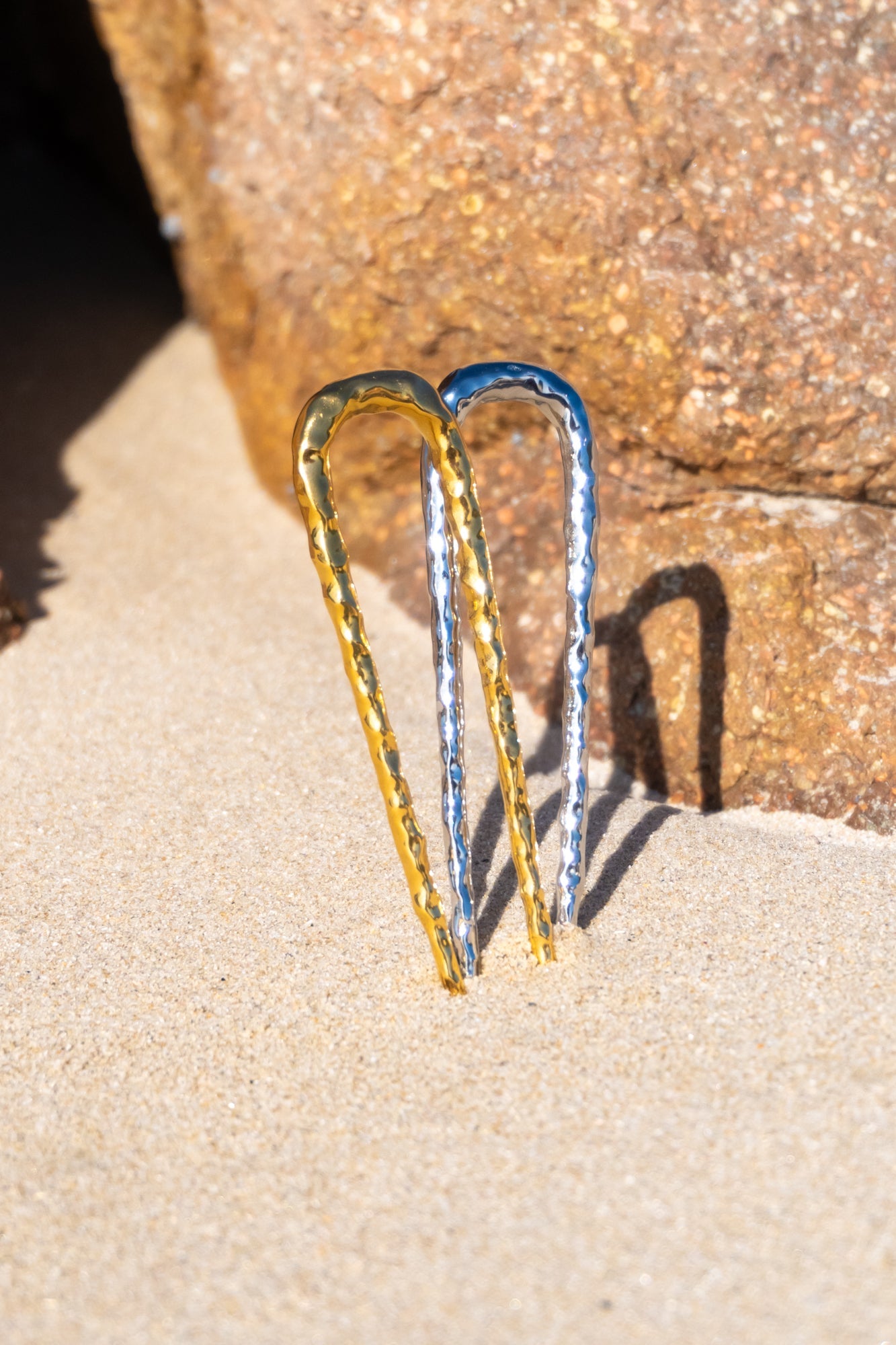 Hammered French hair pin - Be Lusch