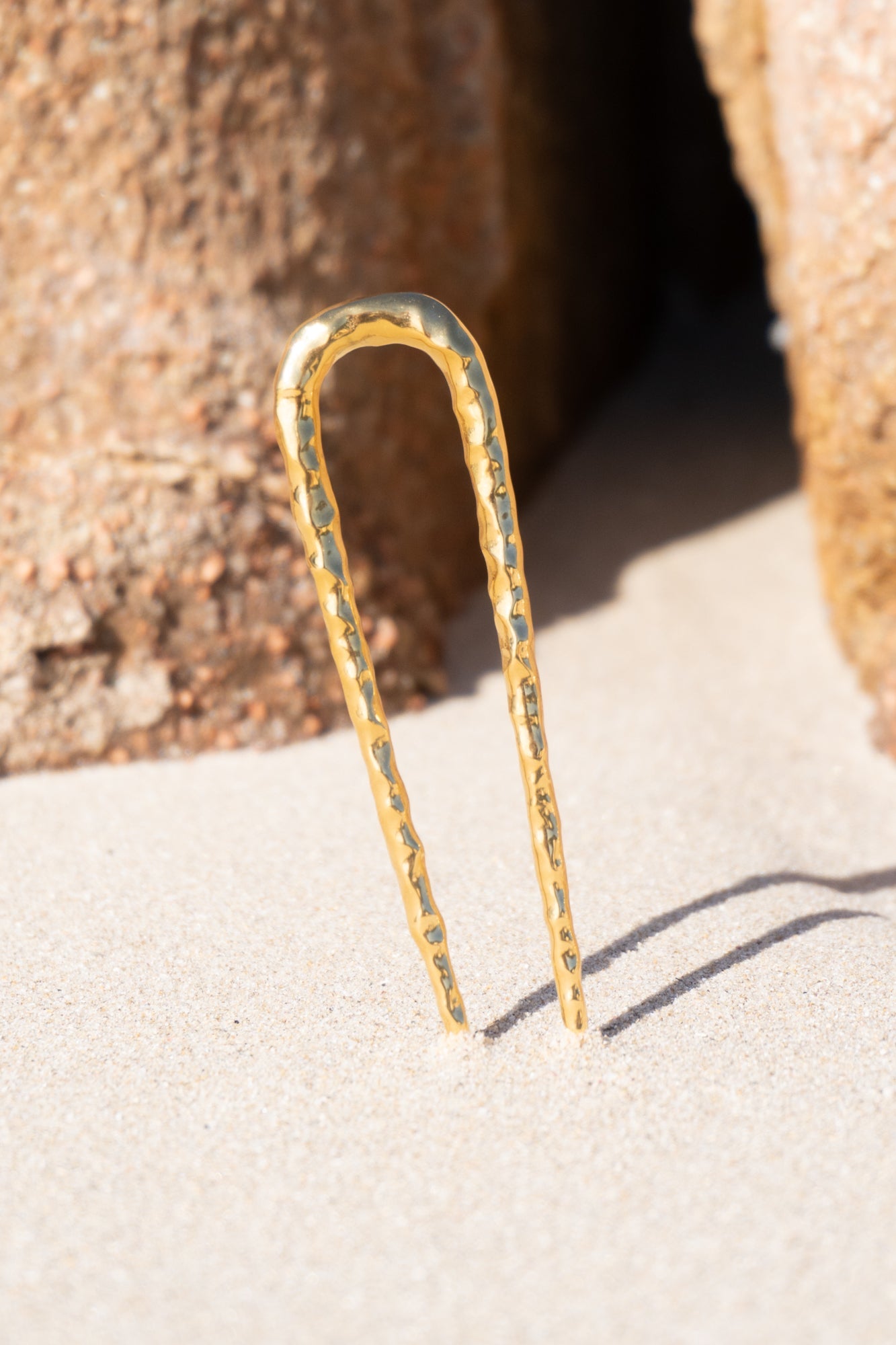 Hammered French hair pin - Be Lusch