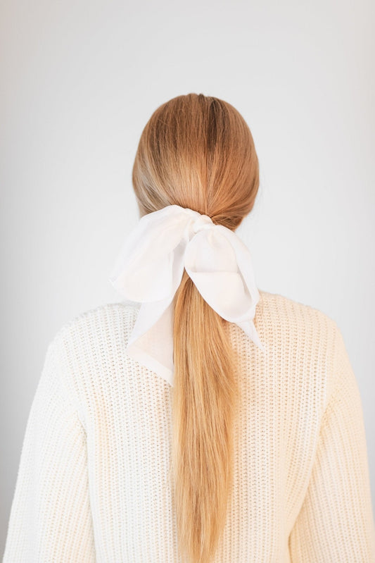 Oversized Hair Ribbon Silk Chiffon - Be Lusch