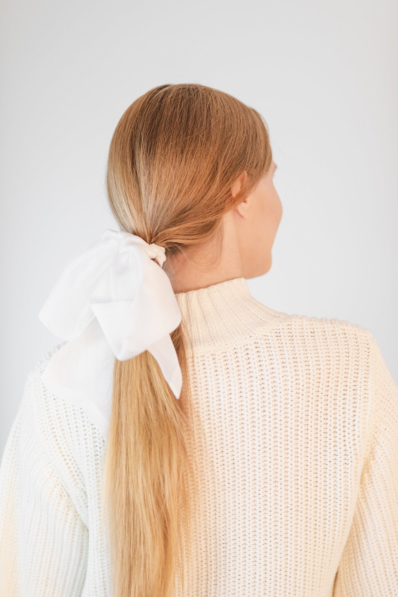 Oversized Hair Ribbon Silk Chiffon - Be Lusch