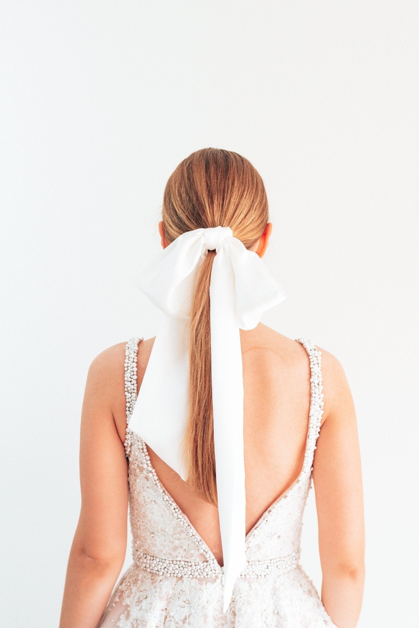 Silk Oversized Bridal Hair Ribbon - Be Lusch