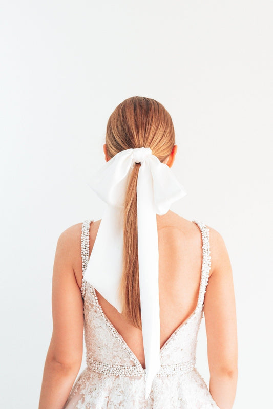 Silk Oversized Bridal Hair Ribbon - Be Lusch