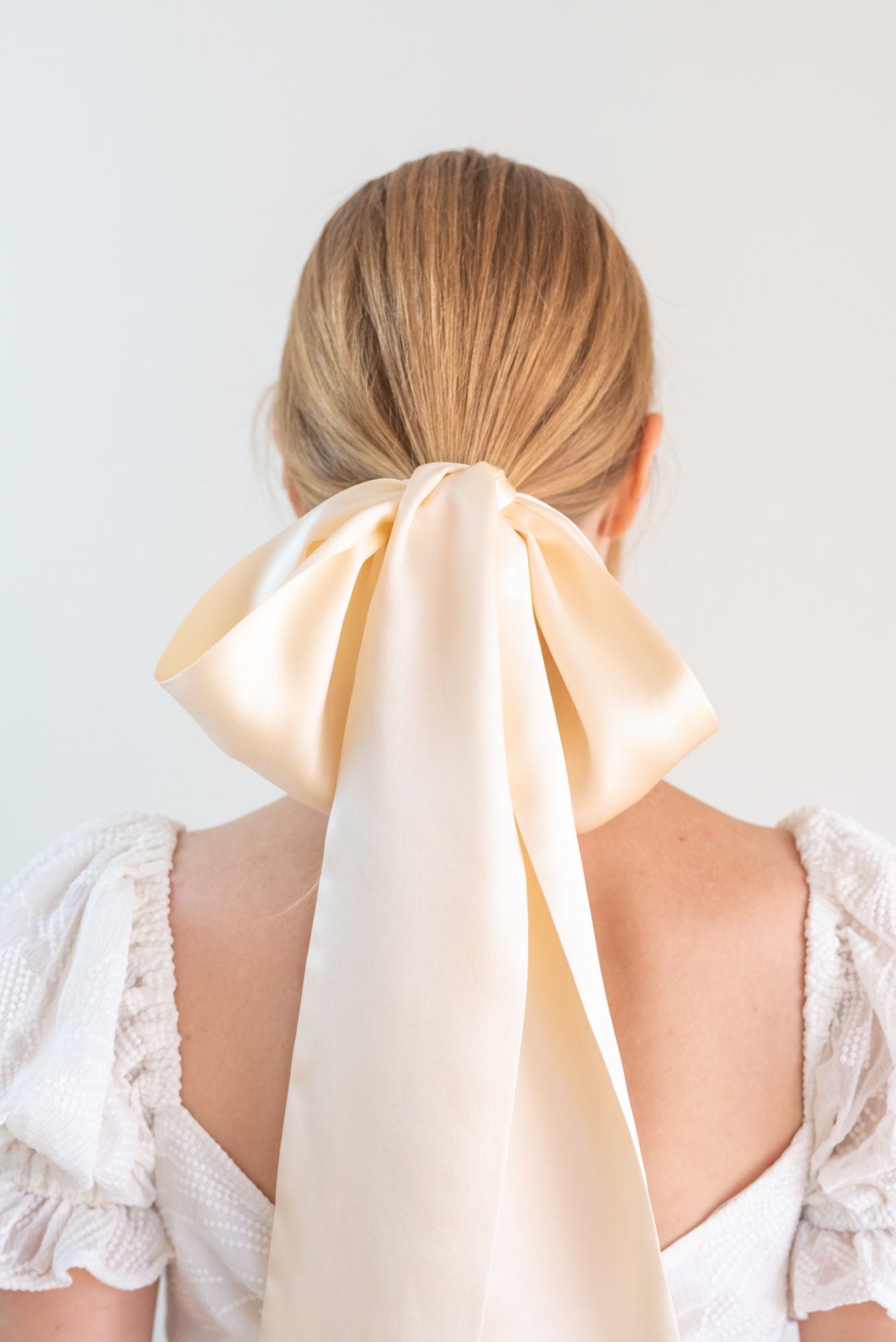 Silk Oversized Bridal Hair Ribbon - Be Lusch