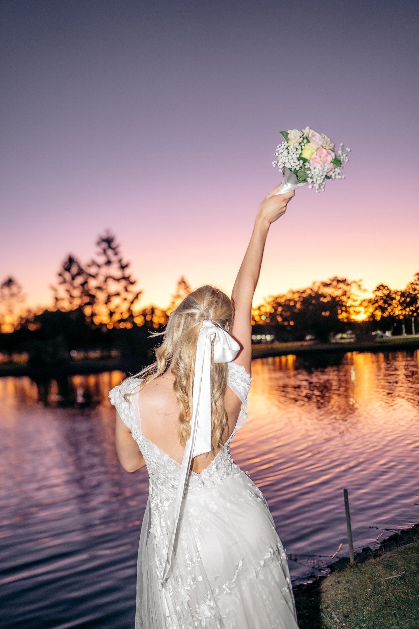 Silk Oversized Bridal Hair Ribbon - Be Lusch